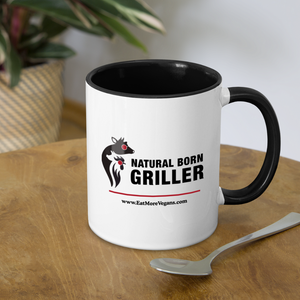 Coffee Mug - Natural Born Griller - white/black