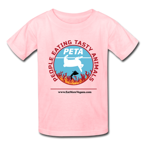 Unisex Kid's Basic T-Shirt - PETA - pink