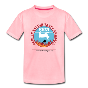 Unisex Kid's Premium T-Shirt - PETA - pink